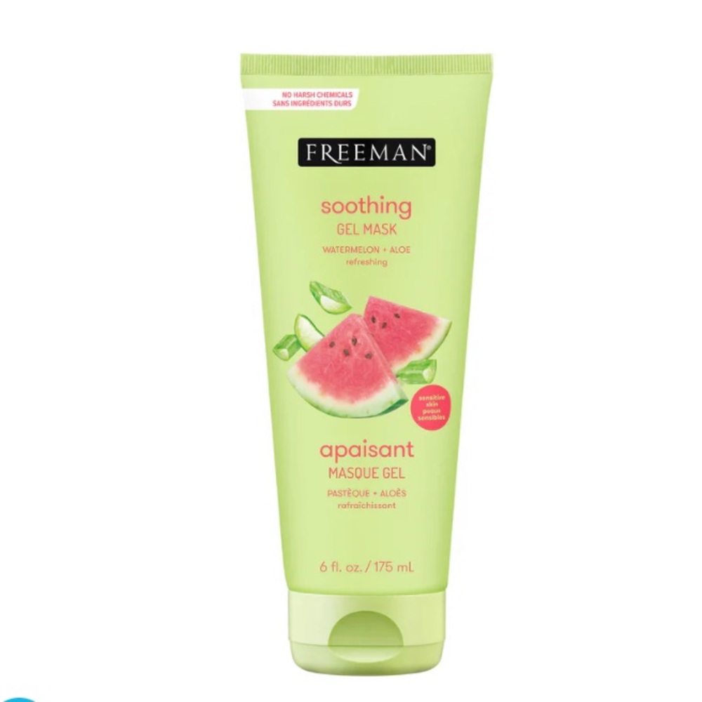 Freeman Beauty Watermelon & Aloe Cooling Gel Facial Mask 6 Fl oz